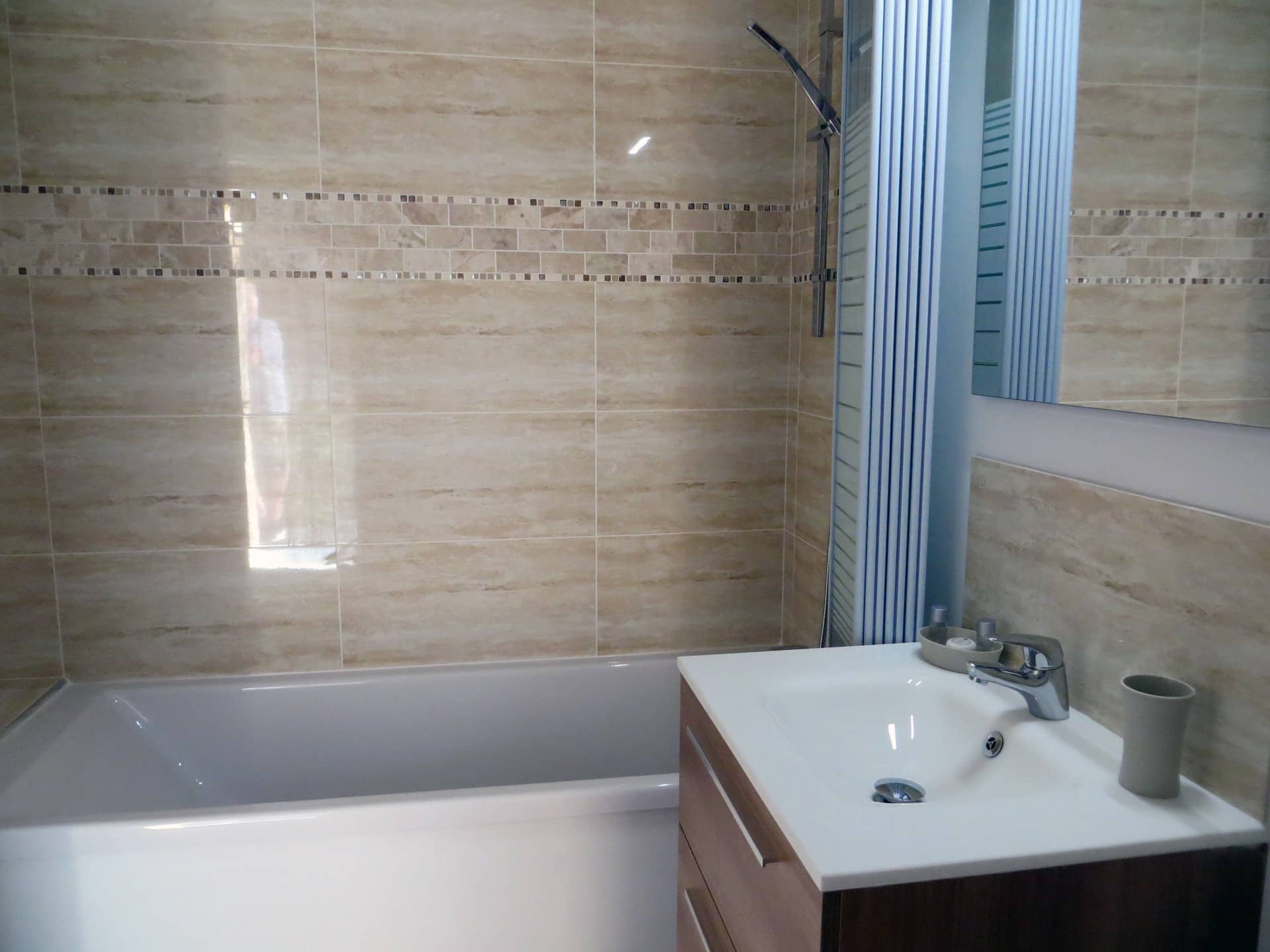 Bathroom of an aparthotel