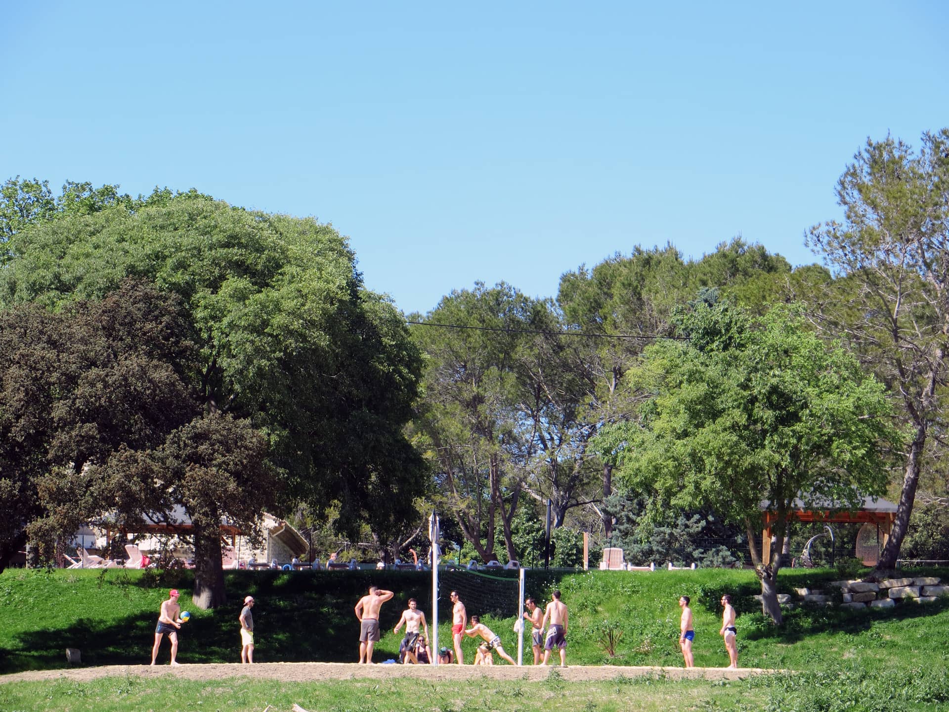 Terrain de beach volley