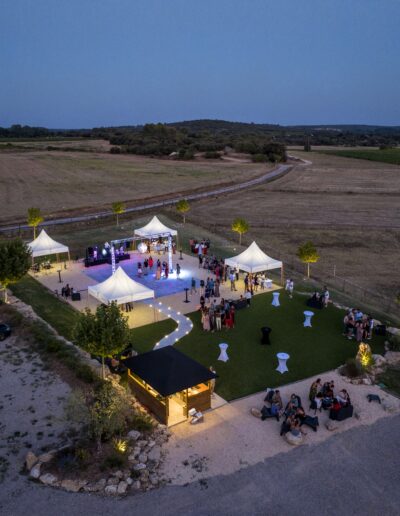 Espace garden féerie la nuit