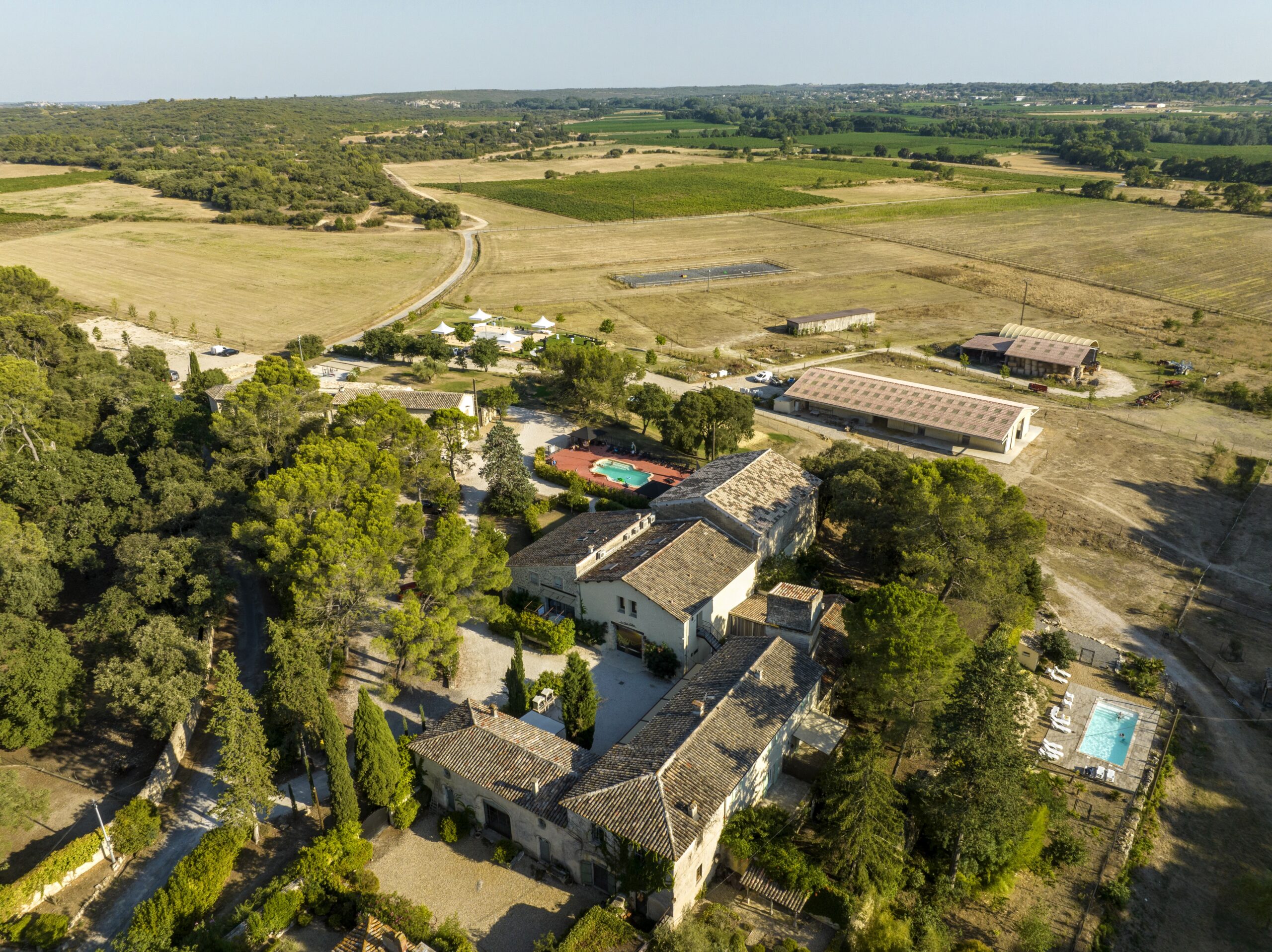 The property seen from the sky