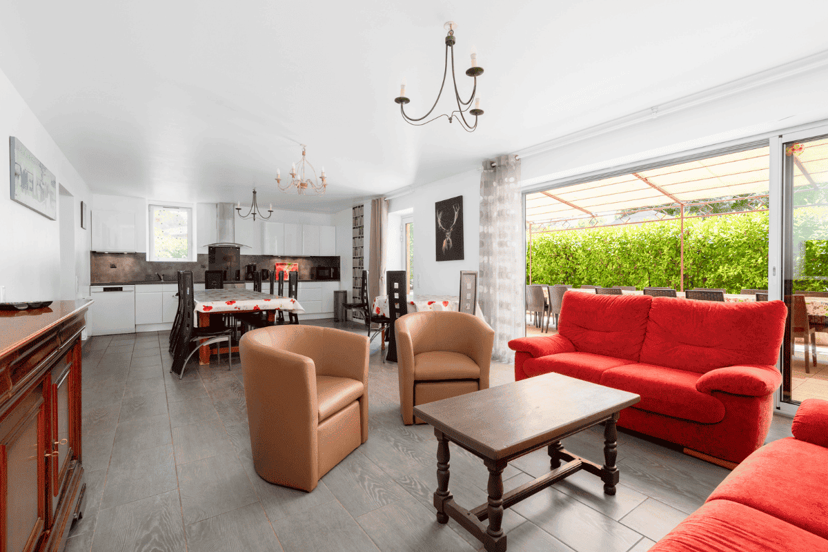 livingromm at the villa called Les Vignes