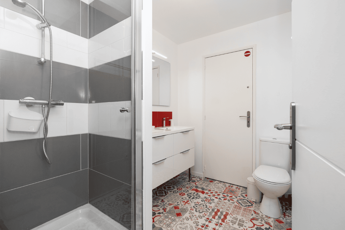 bathroom at the loft