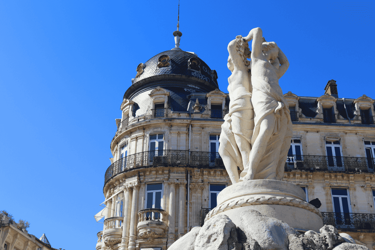 Fontaine des Trois Grâces on the PLace de la Comédie