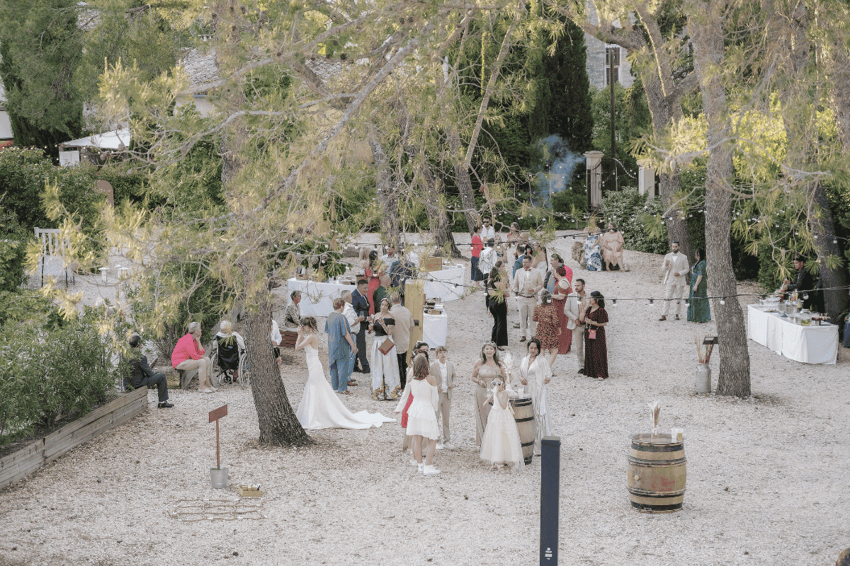 after a wedding at the outdoor space L'Ombrière - Exclusive wedding venue France