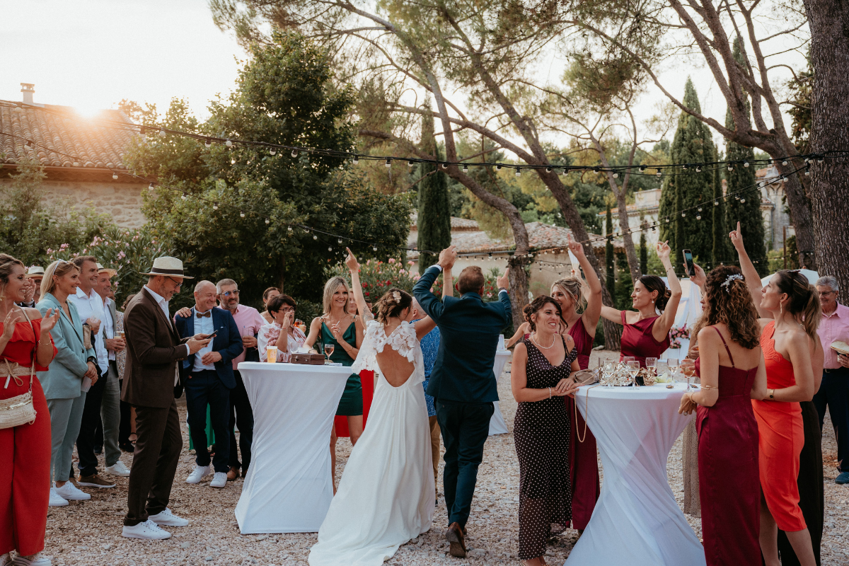 after a wedding at the outdoor space L'Ombrière - Exclusive wedding venue France